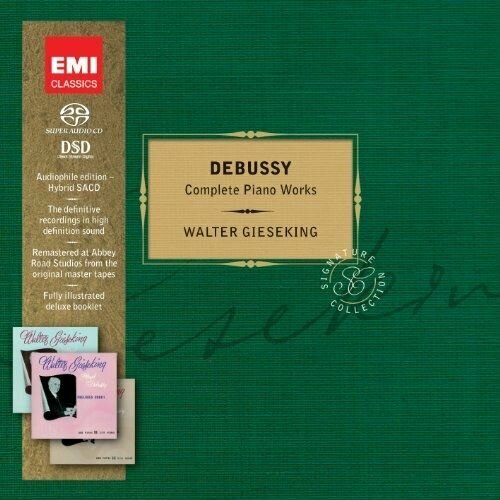 Audio CD Debussy: Complete Piano Works. Walter Gieseking (1 CD) компакт диски grand piano nicolas horvath the unknown debussy cd