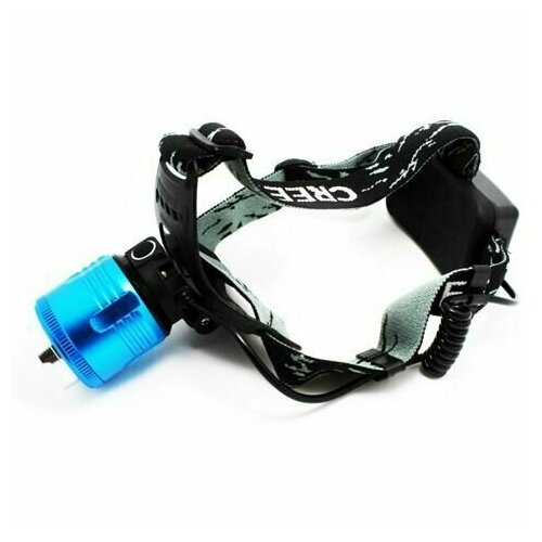 Налобный светодиодный фонарь Police H-358 2 диода голубой 1829₽