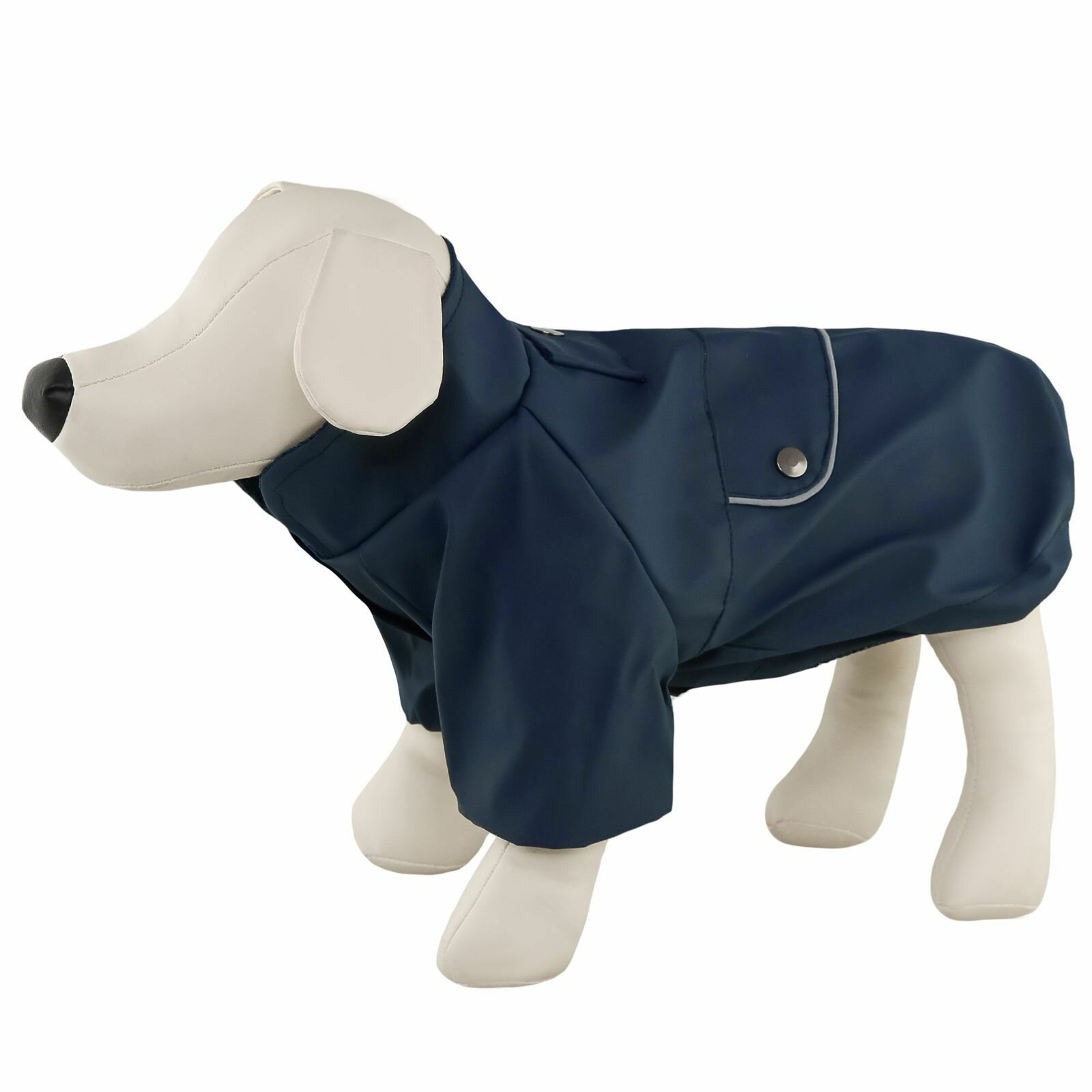 Дождевик/куртка, одежда для собак, "Не Один Дома" Макинтош, синий, L, длина спинки - 40 см