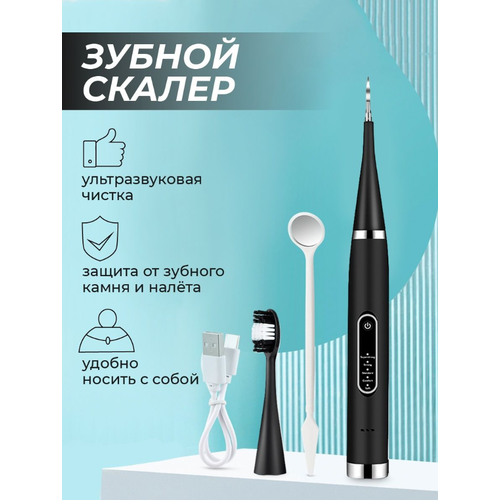 Зубной ультразвуковой скалер 2 в 1 Черный 114200₽