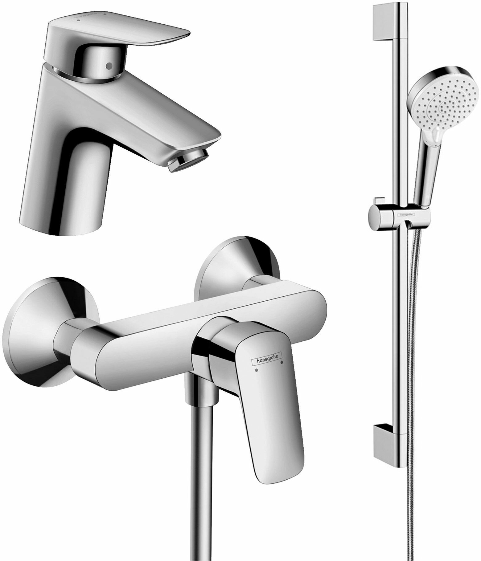 Комплект смесителей Hansgrohe Logis 71070000/71600000/26532400 3 в 1