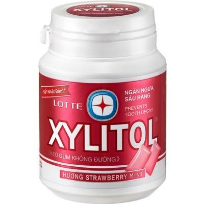 Lotte Xylitol Strawberry Mintев. резинка с клубикой и мятой 58 гр