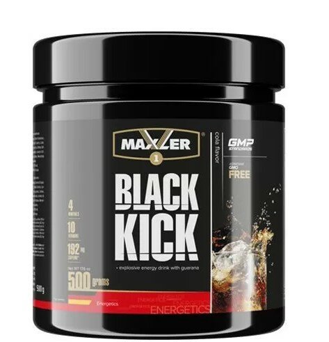 Энергетик Maxler Black Kick 500 г (Кола) банка