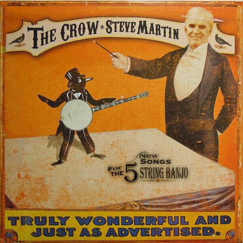 Виниловая пластинка Steve Martin: The Crow: New Songs For The Five-Strings Banjo (Orange Vinyl). 1 LP japanese anime funny the crow hoodies 2021 winter japan style the crow sweatshirts streetwear for women men