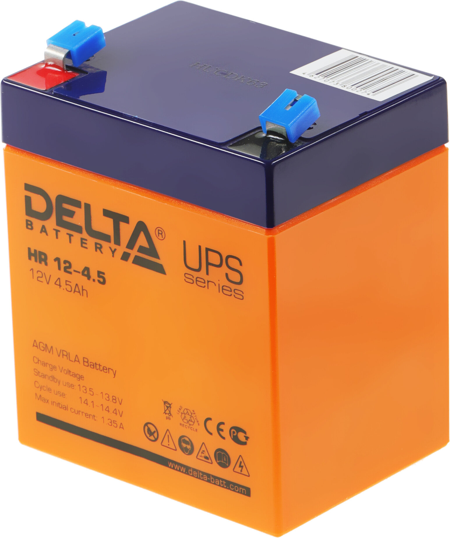 Аккумуляторная батарея DELTA Battery HR 12-45 12В 45 А·ч