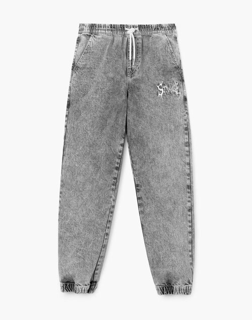 Джинсы Gloria Jeans, размер 7-8л/128, серый