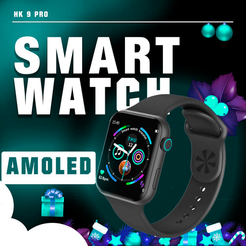 Cмарт часы HK9 PRO Умные часы PREMIUM Series Smart Watch Amoled Display iOS Android Bluetooth звонки Уведомления Черные 368700₽