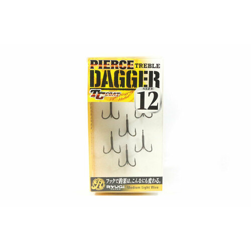 фото Тройные крючки ryugi pierce treble dagger tc coat #12 (6шт)