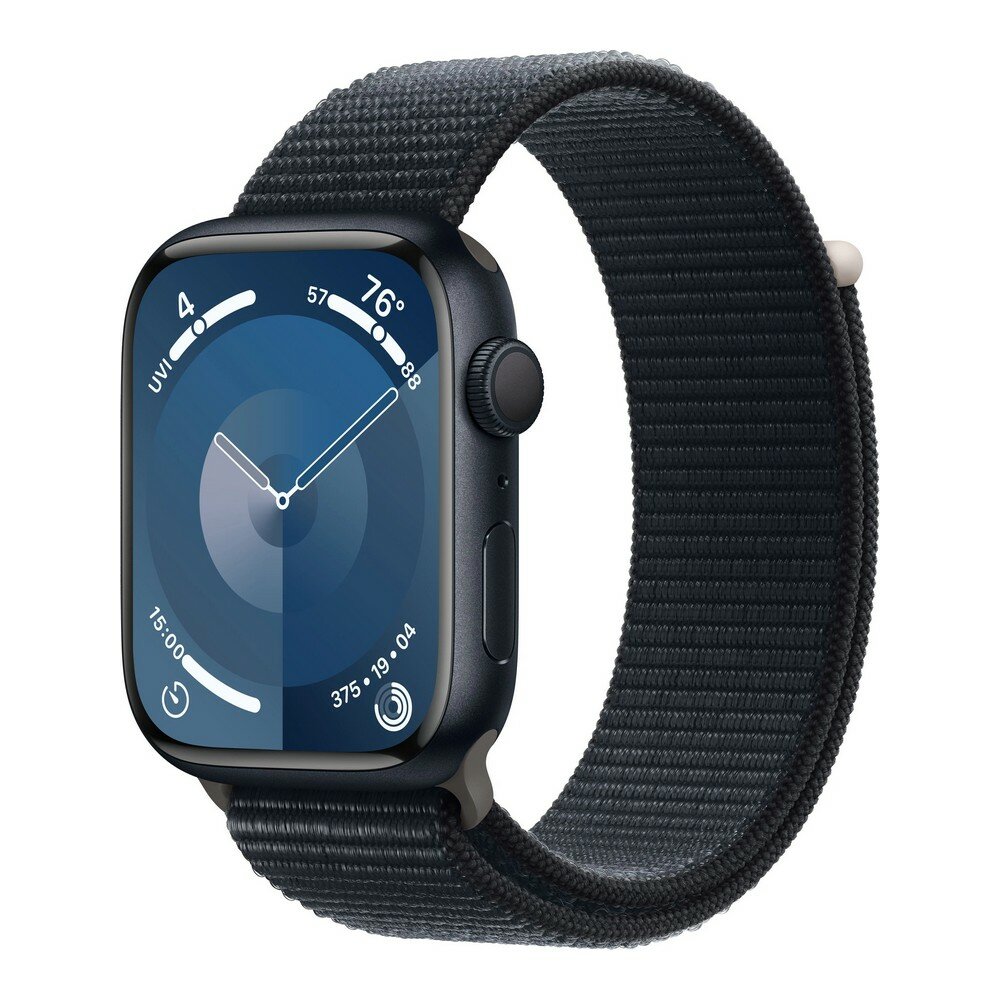 Умные часы Apple Watch Series 9 45mm Aluminum Case with Sport Loop Midnight — фото 1