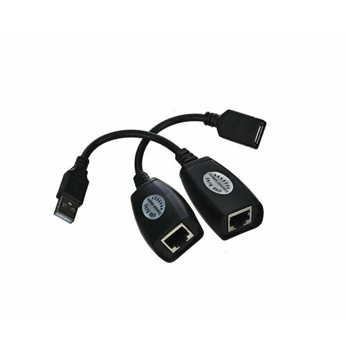 USB удлинитель по витой паре (до 45м) удлинитель vcom rj45 hdmi f rj45 hdmi f 60м