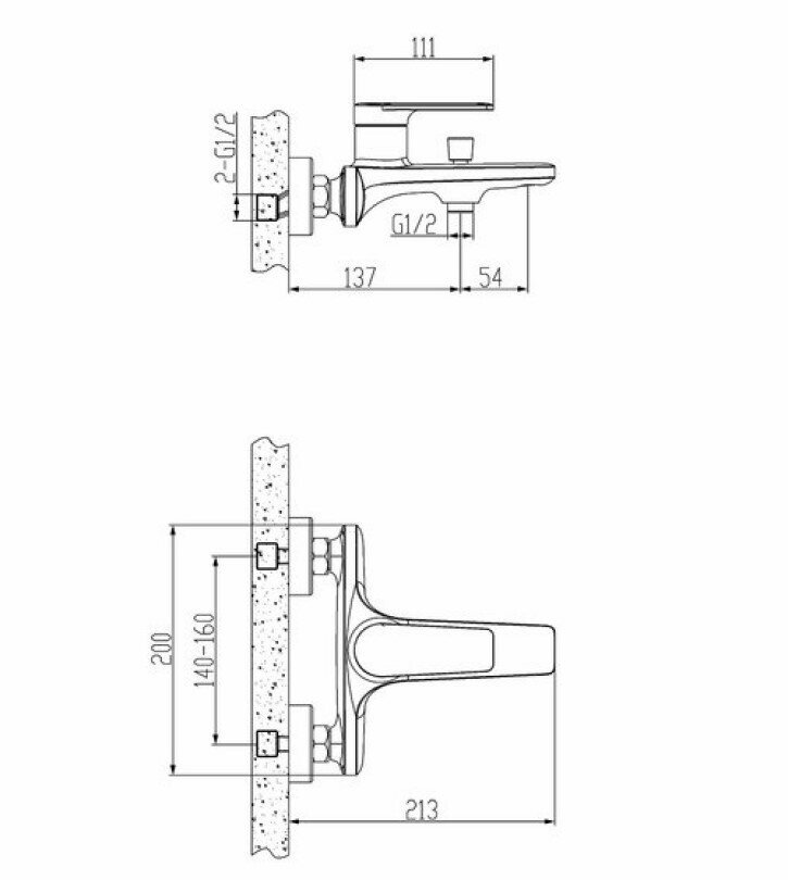 смеситель esko baku bk 54 - фото №7