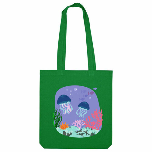 фото Сумка шоппер us basic, зеленый