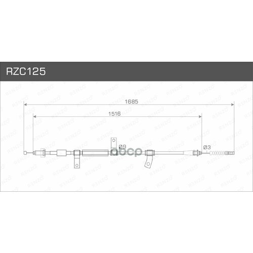 Тросы Стояночного Тормоза, Rzc125, Шт RENZO арт. RZC125