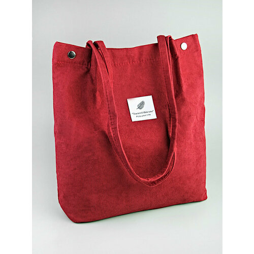 фото Сумка шоппер lotoc r1zenbag, фактура матовая, бордовый