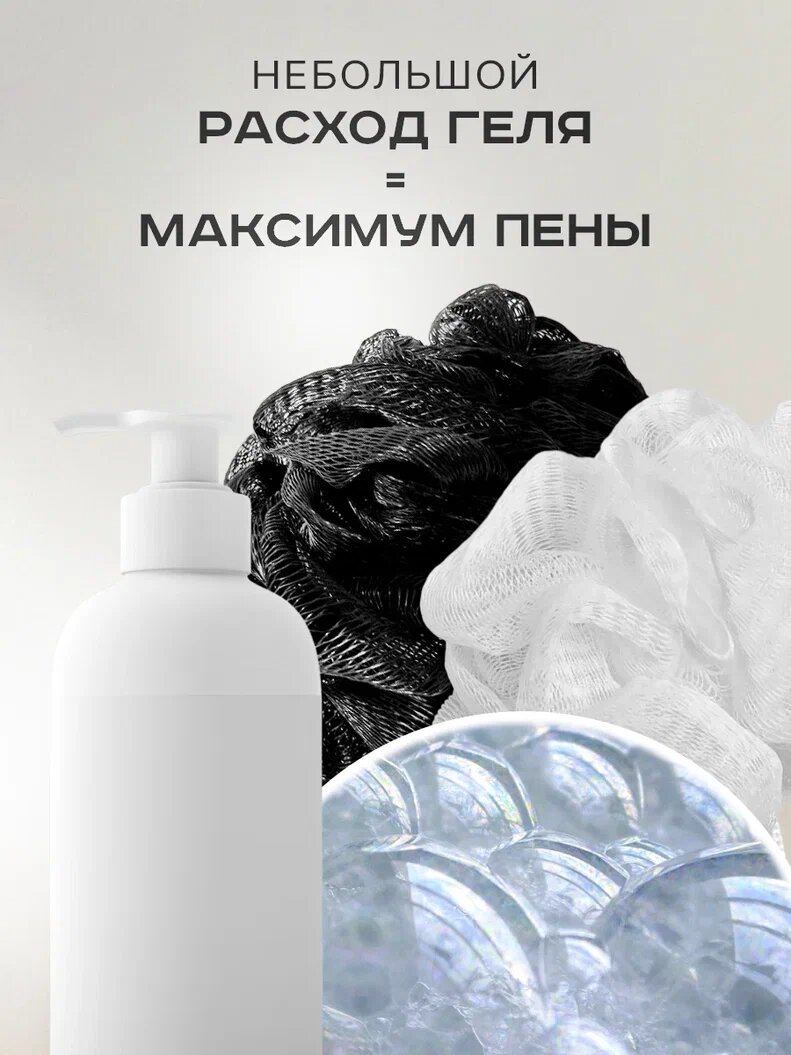 Мочалка для тела набор 2шт PRO CLEANLY, губки для душа ванной и бани, форма шар, мягкие, нейлон