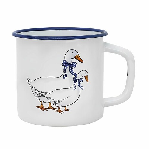 Кружка 0.25 л эмалированная с рисунком 