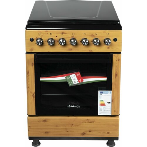 Газовая плита 60 см Чугунные решетки Электрическая духовка Конвекция Автоотключение по таймеру il Monte FO-GE6014 4901900₽