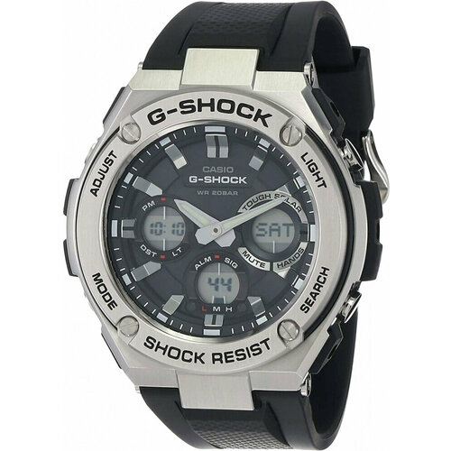 Наручные часы CASIO G-Shock, серебряный, черный