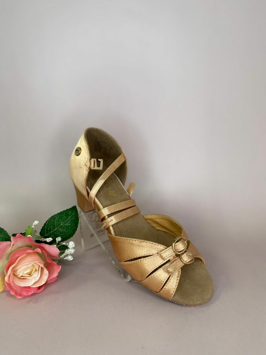 Туфли для танцев ennesy via размер 30 бежевый