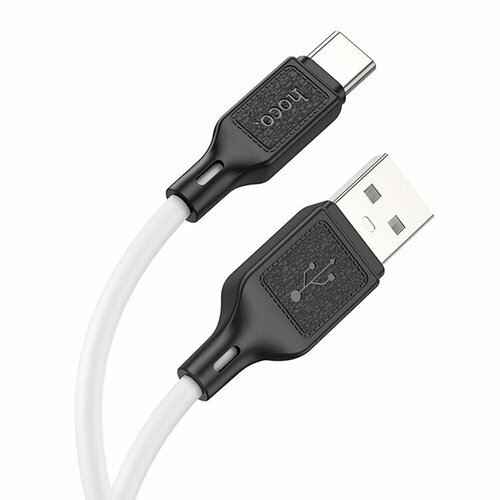 Кабель USB Type-C HOCO X90 Silicone 3.0A 1.0м белый кабель usb hoco x57 usb type c 3а 1 метр черный