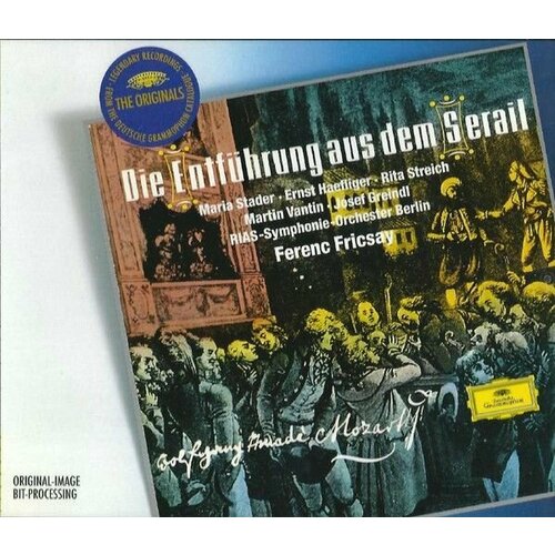 Audio CD Mozart: Die Entf hrung aus dem Serail K.384. Stader Streich Haefliger Greindl. RIAS Symphony Orchestra Berlin, Ferenc Fricsay (2 CD) mozart mass in c minor k 427 maria stader hertha topper ernst haefliger ivan sardi chorus and berlin radio symphony orchestra ferenc fricsay