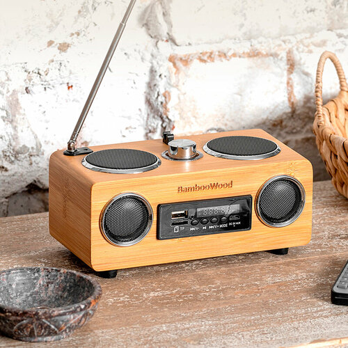 Bluetooth радиоприемник на аккумуляторе Bamboowood 3000₽