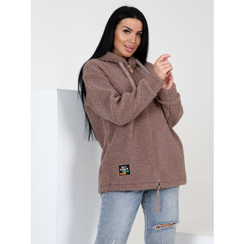 фото Толстовка ivcapriz, размер 46, коричневый
