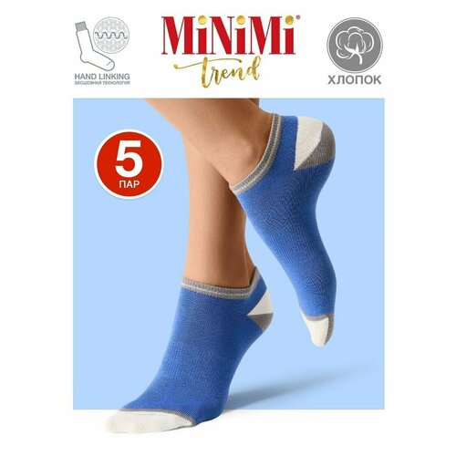 фото Носки minimi, 5 пар, размер 39-41, голубой