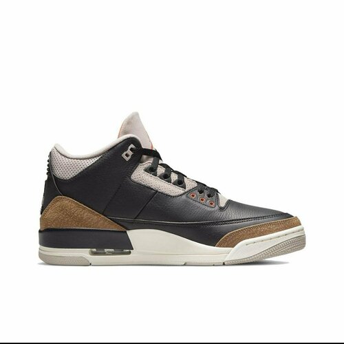 фото Кроссовки air jordan 3 retro, размер 9,5us/42ru, бежевый, черный