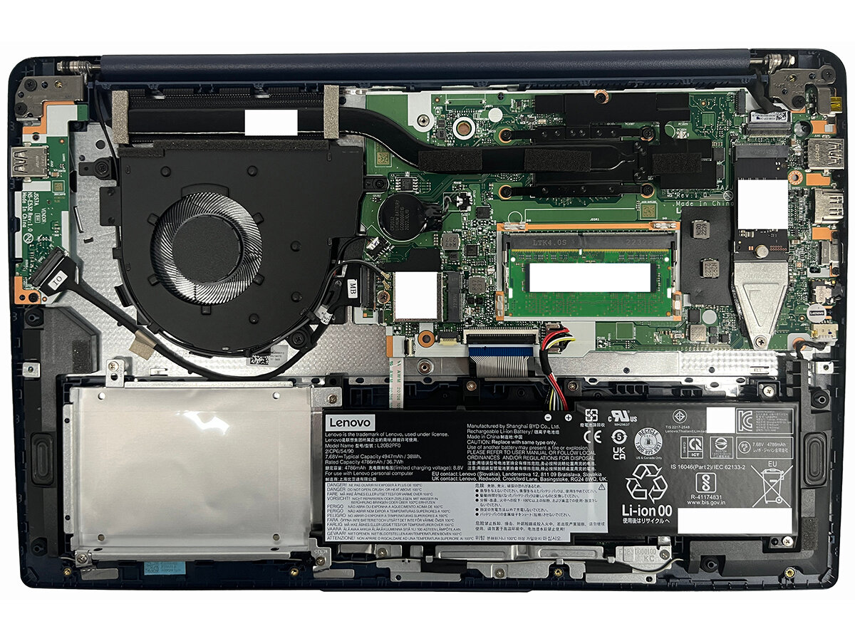 Ноутбук Lenovo IdeaPad 3 Gen 7 15.6" FHD TN/AMD Ryzen 5 5625U/16GB/256GB SSD/Radeon Graphics/DOS/RUSKB/синий (82RN00AGRK) — фото 9