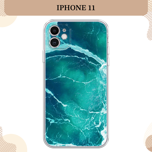 Силиконовый чехол Изумрудный океан на Apple iPhone 11 / Айфон 11
