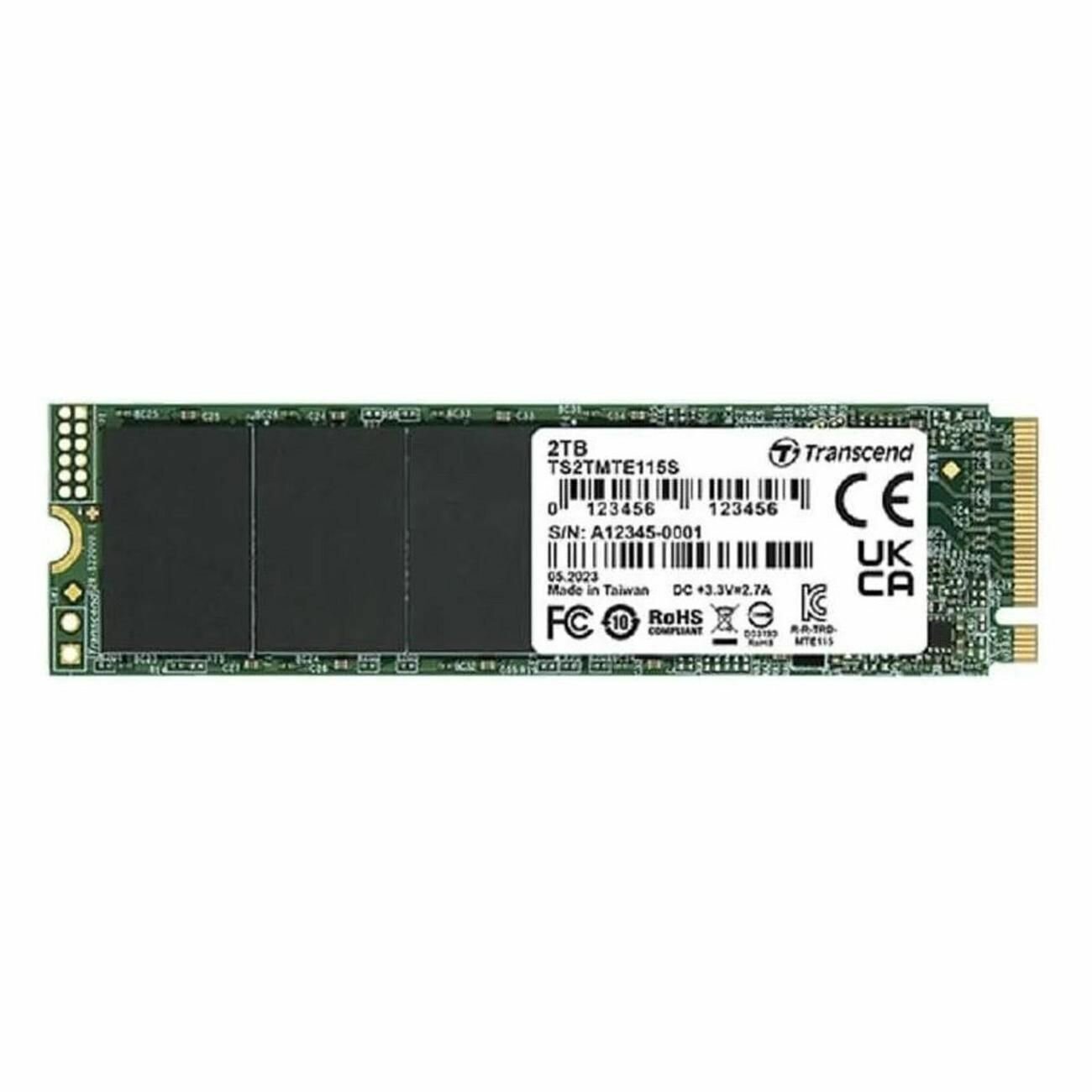 Внутренний SSD диск TRANSCEND MTE115S 2000GB, M.2 (TS2TMTE115S)