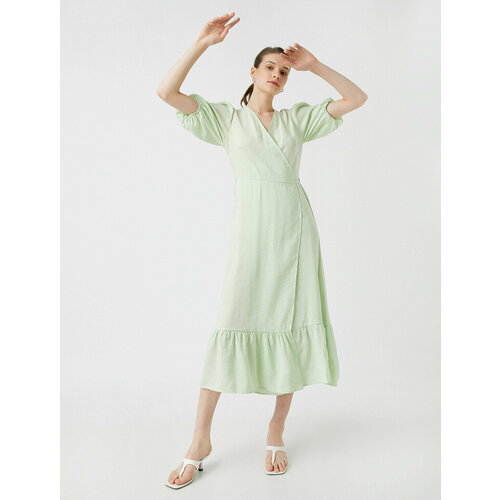 фото Платье koton, размер 48, зеленый
