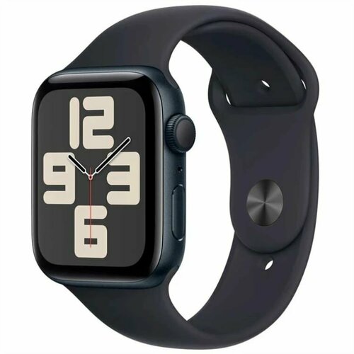 Apple Watch SE 2023 GPS 44mm Aluminium Case with Sport Band ML Midnight Тёмная ночь MRE93 3789000₽