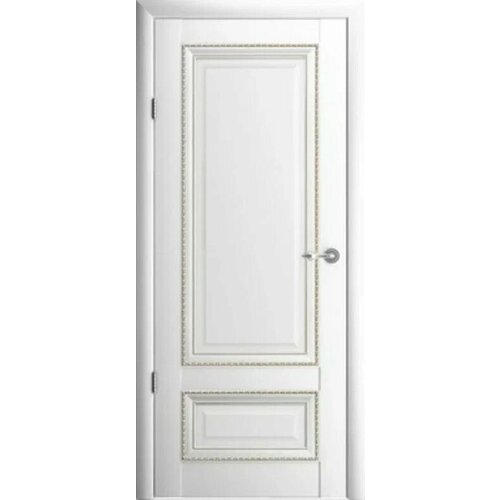 Межкомнатная дверь (комплект) Albero Версаль-1 покрытие Vinyl / ПГ, Белый 60х200 межкомнатная дверь комплект albero неоклассика 1 покрытие эмаль пг латте 60х200