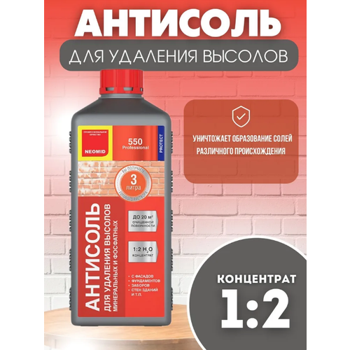 Антисоль для удаления высолов 1 литр состав для удаления высолов neomid 550 антисоль концентрат 1 2 1л