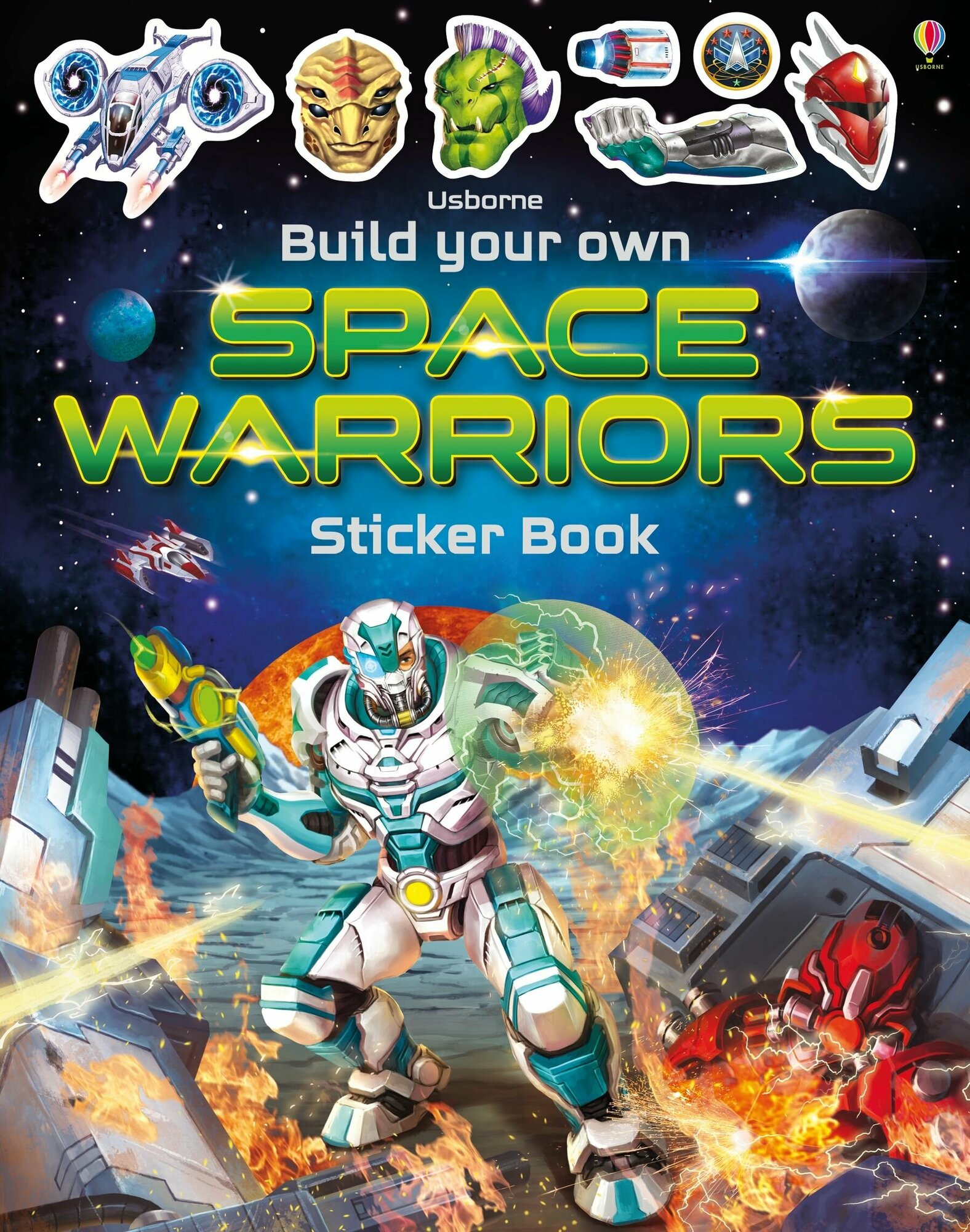 Build Your Own Space Warriors Sticker Book / Tudhope Simon / Книга на Английском