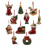 Набор керамических игрушек рождественская сказка, 5-7.5 см, 24 шт, Koopman International AAA502000/AAA502019 - изображение