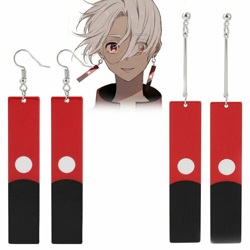 Серьги anime tokyo revengers cosplay kazutora hanemiya mitsuya takashi izana kurokawa drop dangle earrings acrylic cross ball arete