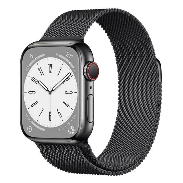 Ремешок миланcкий из нержавеющей стали Milanese Loop для Apple Watch 38/40/41 мм 235мм на магните шампань (5)