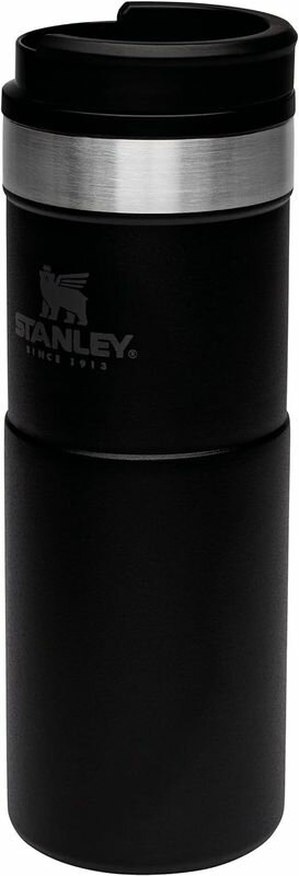 Термокружка Stanley NeverLeak Leakproof (Matte Black) - фотография № 1