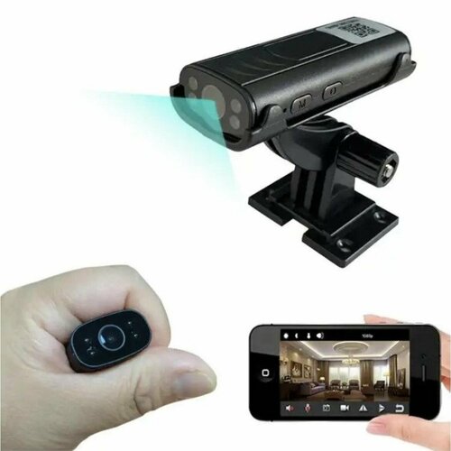 Мини видеокамера Wi-Fi HD 1080p на подставке 1999₽