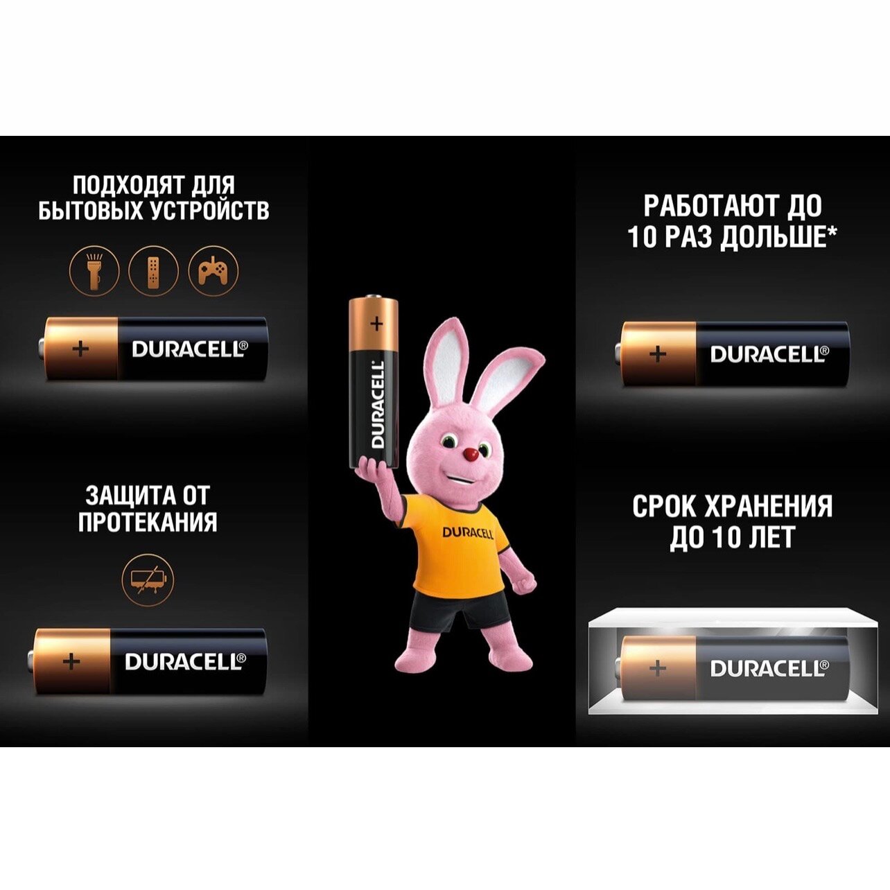 Батарейка DURACELL Basic CN LR03-4BL, 4 шт. AAA - фото №4