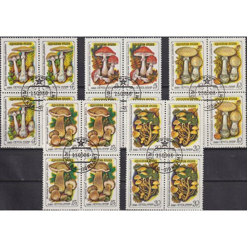 Почтовые марки СССР 1986г. Грибы Грибы U почтовые марки ссср 1986г грибы грибы u