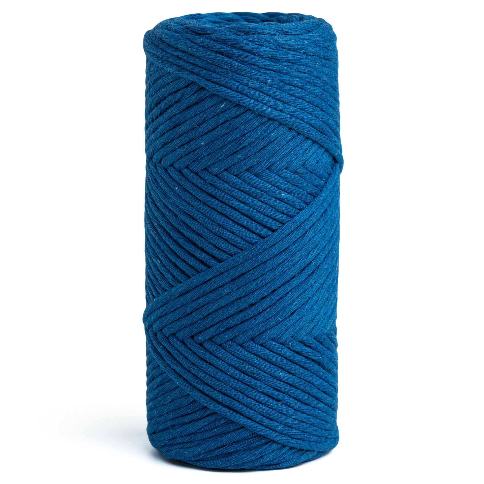 Шпагат хлопковый синий 3 мм 100 м для макраме, вязания, рукоделия