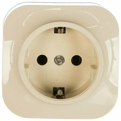 Розетка одинарная Ionich, слоновая кость