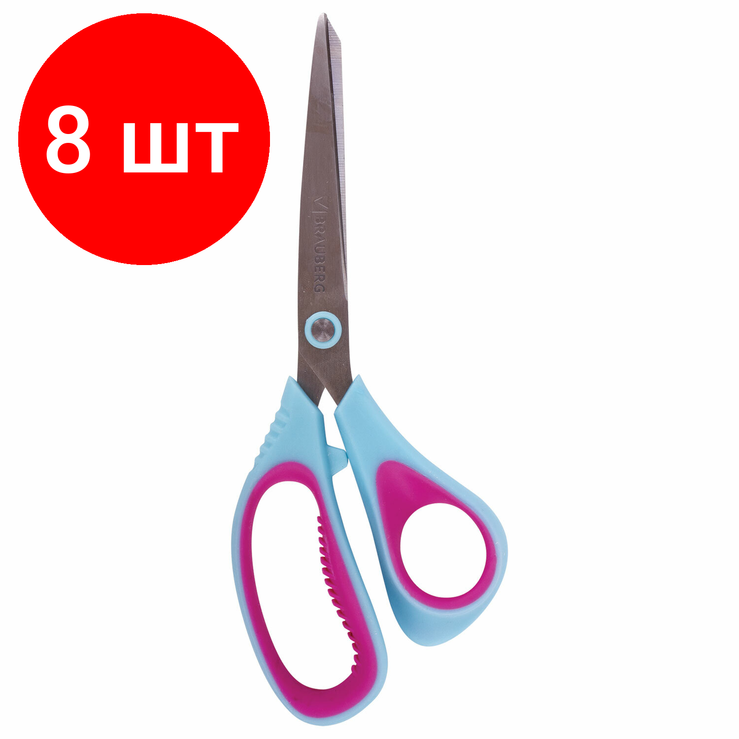 фото BRAUBERG Ножницы Extra 3D, 216 мм