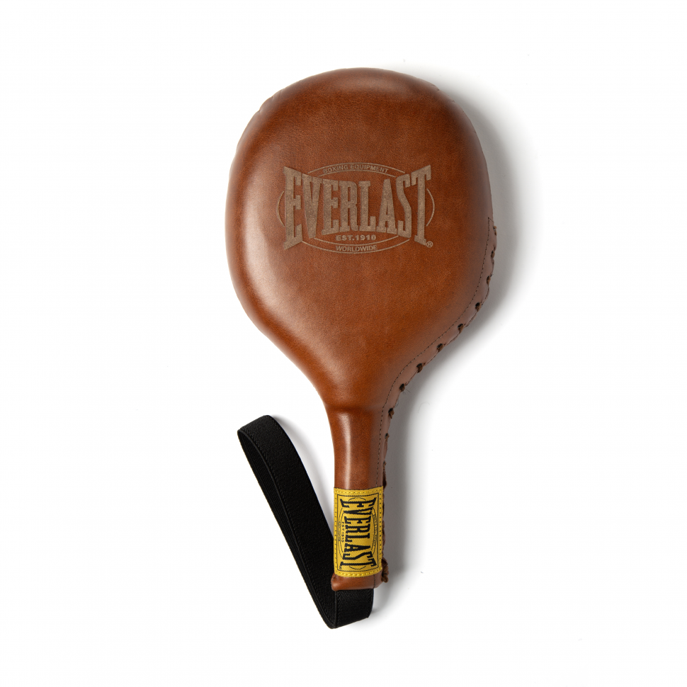 Боксерские лапы-ракетки Everlast 1910 Leather Striking Paddles коричневые