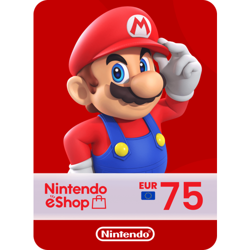 Карта пополнения Nintendo eShop 75 Euro, Европа (EU)