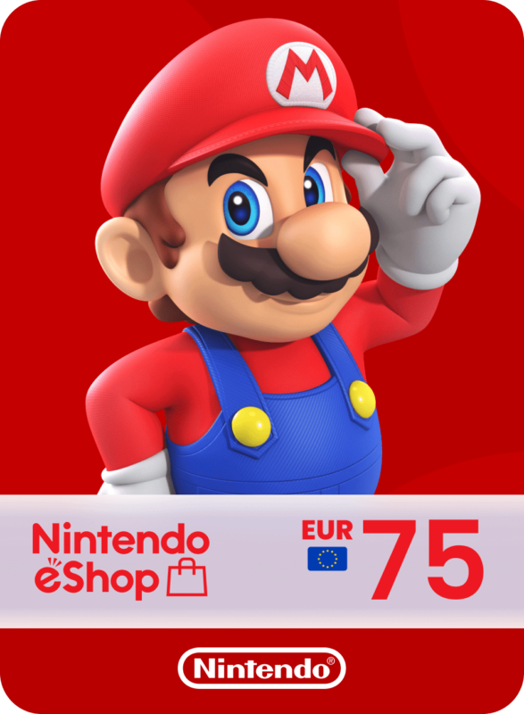 Карта пополнения Nintendo eShop 75 Euro, Европа (EU)